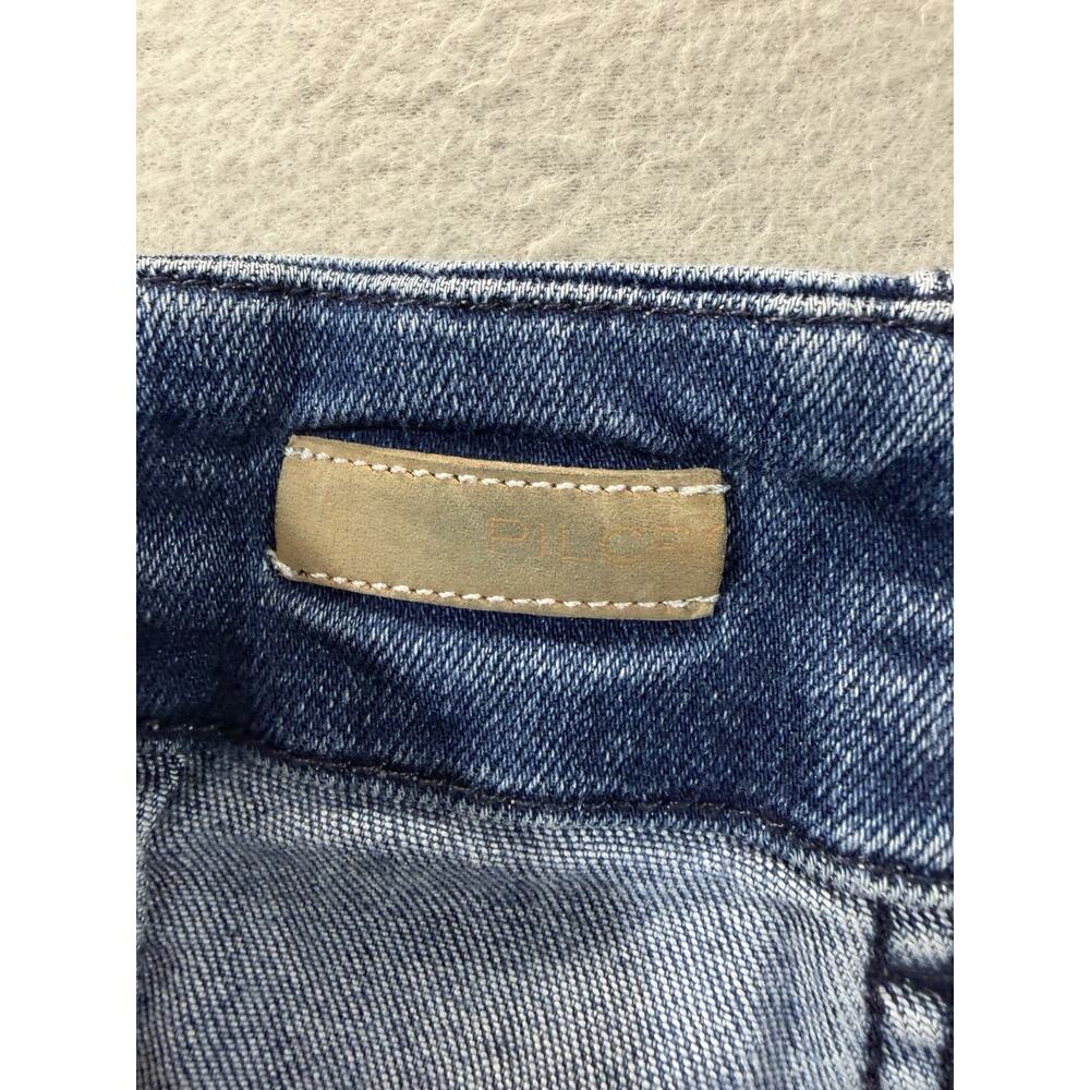 Pilcro The Skipper Jeans Womens 32 Anthropologie High Rise Wide Leg Patch Pocket - Picture 8 of 13